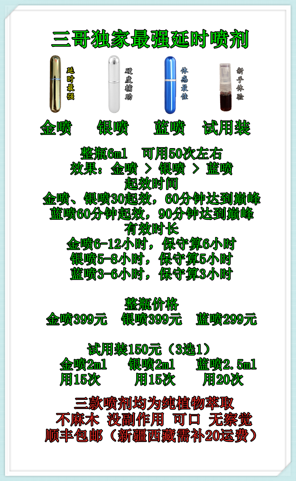 喷剂产品介绍